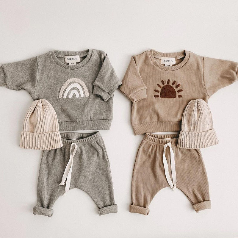 Baby Boy/Girl Sweatshirts + Pants 2pcs Suit childrensterritory