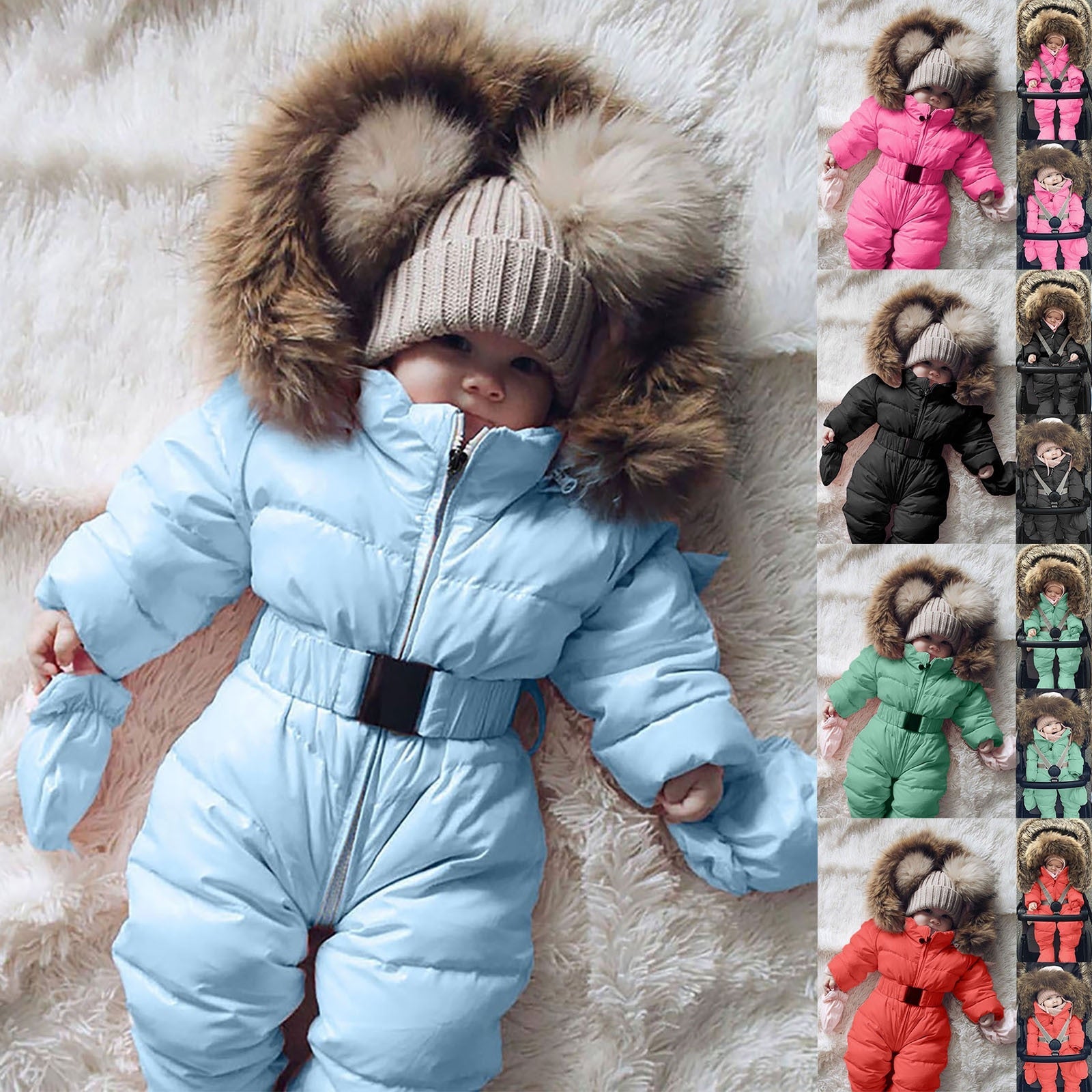 Baby Boy/Girl Warm Thick Hooded Snowsuit/Outerwear childrensterritory
