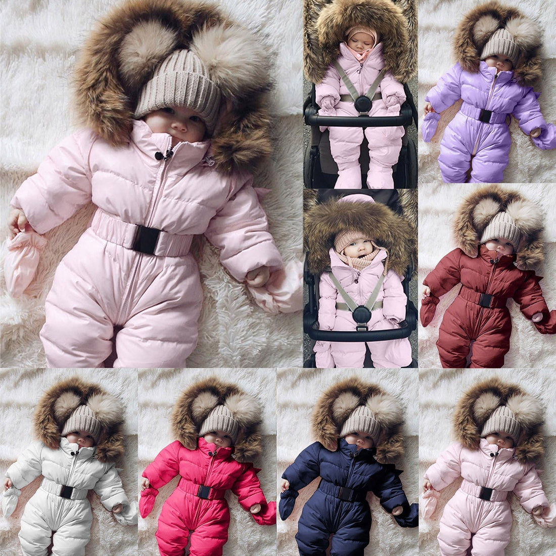 Baby Boy/Girl Warm Thick Hooded Snowsuit/Outerwear childrensterritory
