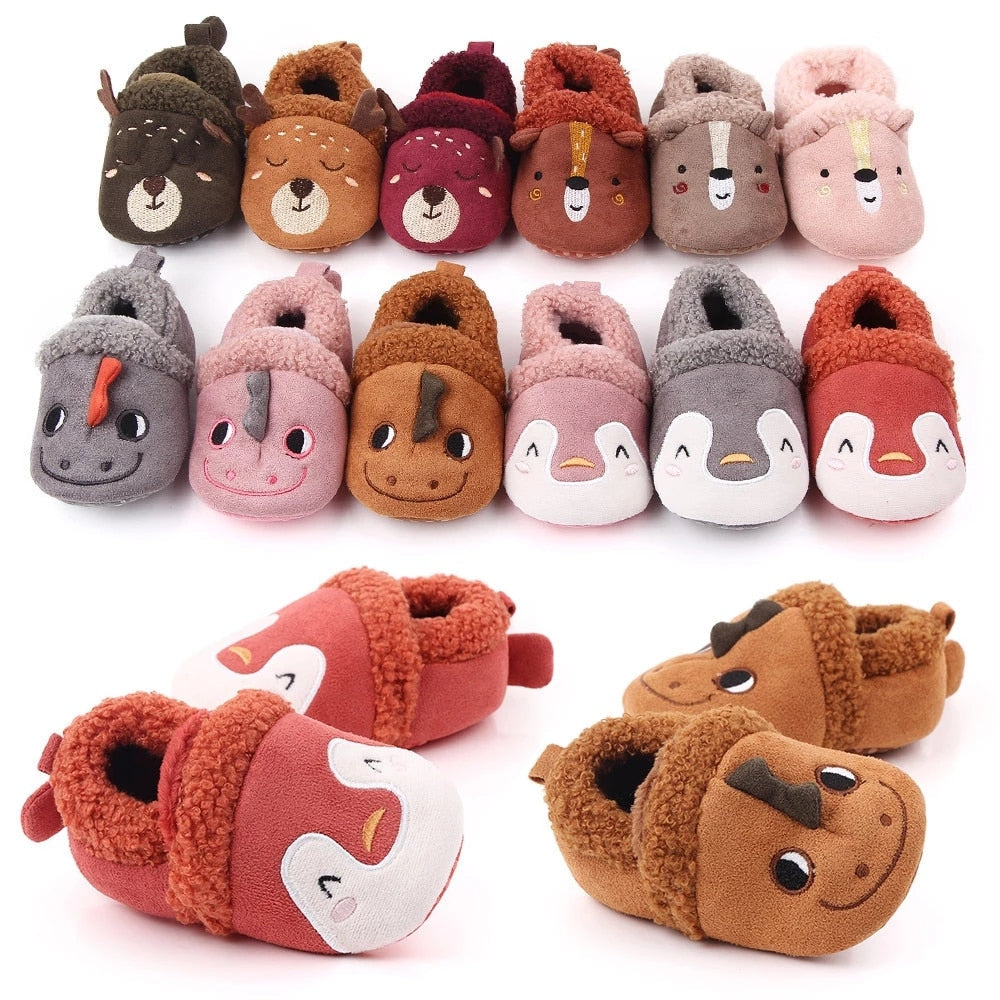 Baby Cartoon Anti-slip Prewalker/Crib Shoes childrensterritory