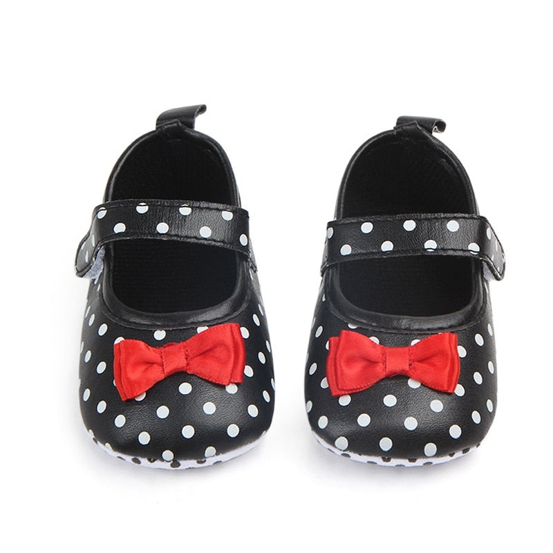 Baby Girl Anti-slip Polka Dot First Walkers/Shoes childrensterritory