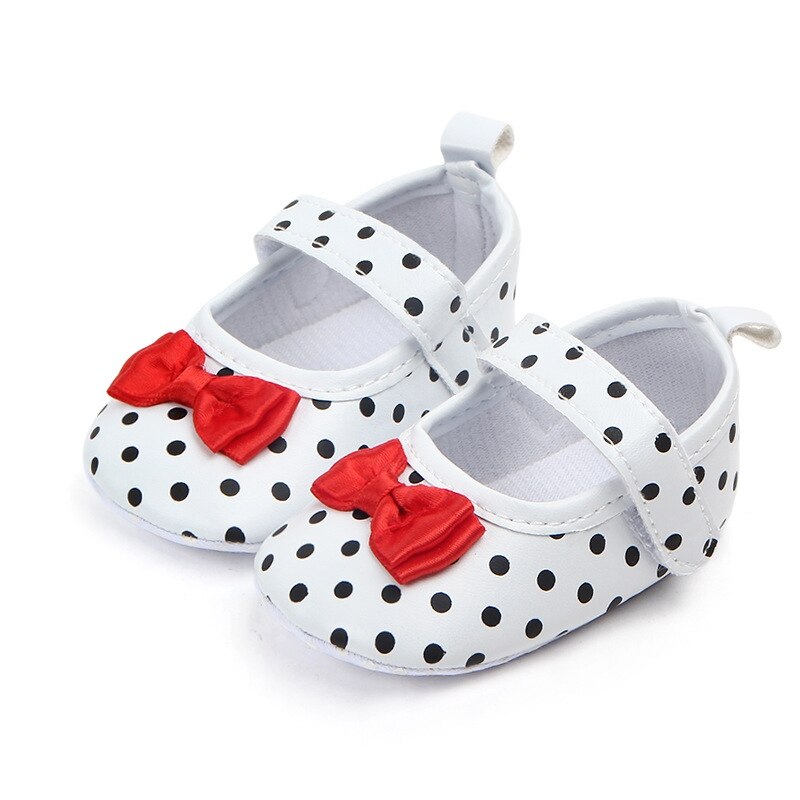 Baby Girl Anti-slip Polka Dot First Walkers/Shoes childrensterritory