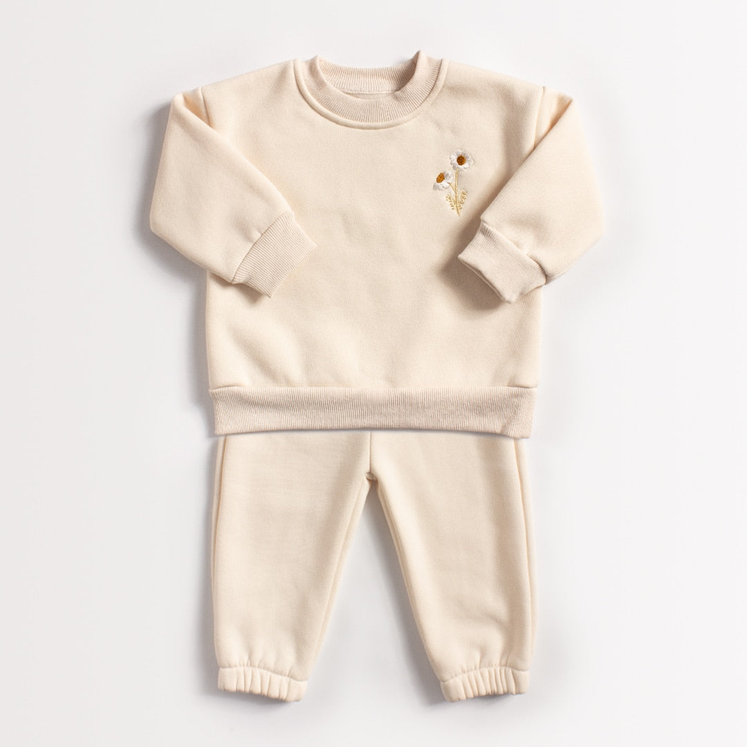 Baby Girls/Boys Fleece Sweatshirt+Jogger Pants Set childrensterritory
