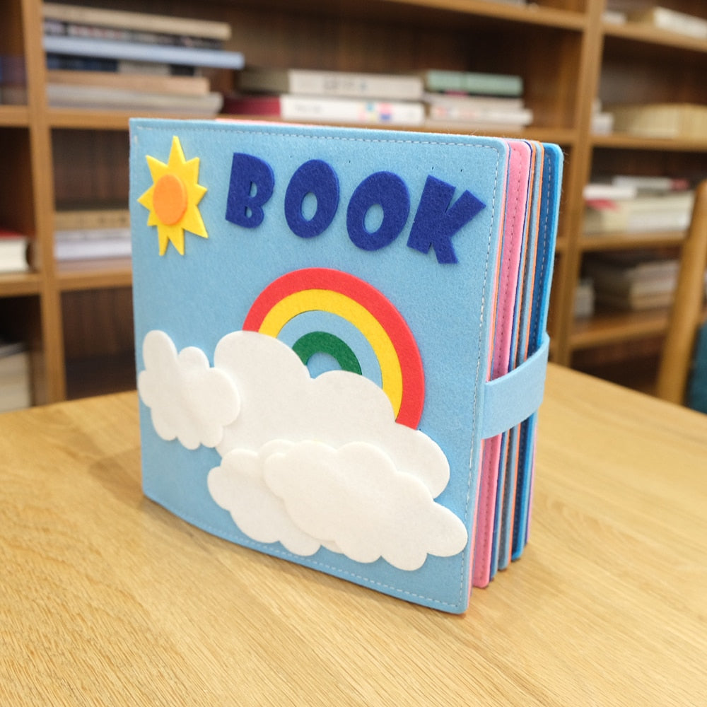 Baby Montessori Felt Cloth Book for Early Educational childrensterritory