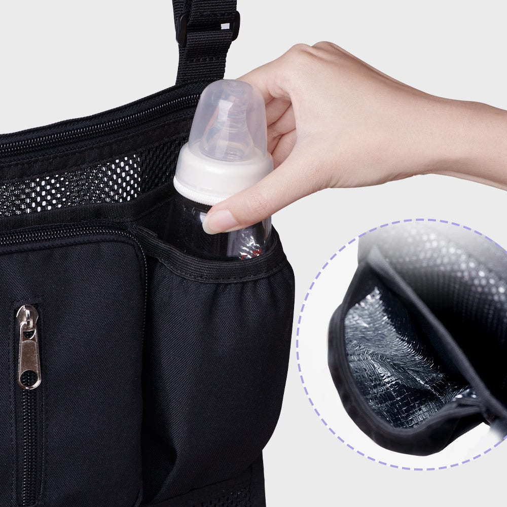 Baby Stroller Organizer Bag with Trolley Bag childrensterritory