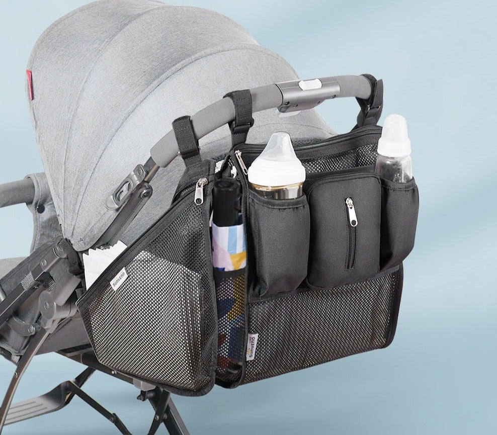 Baby Stroller Organizer Bag with Trolley Bag childrensterritory
