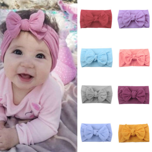 Baby/Kid Girl Solid Bow-knot Headbands childrensterritory