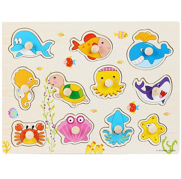 Baby/Kids Educational Wood Puzzles/Montessori Toys childrensterritory