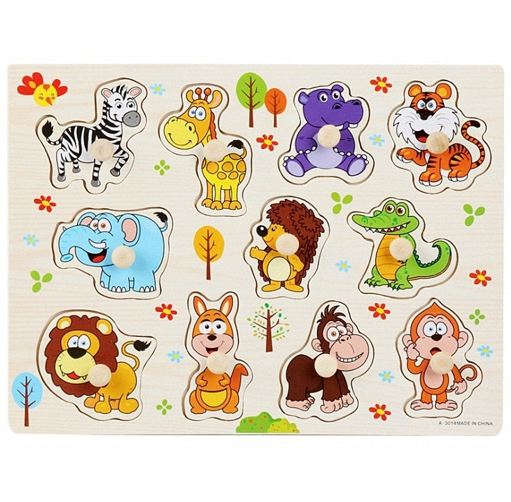 Baby/Kids Educational Wood Puzzles/Montessori Toys childrensterritory