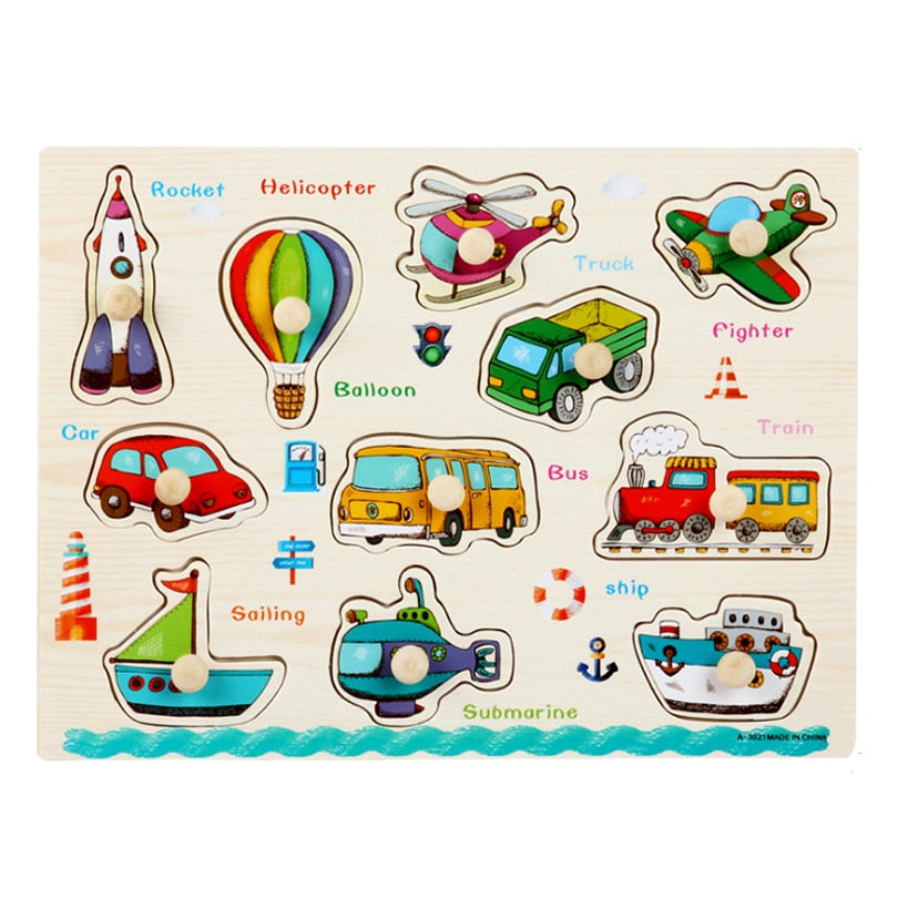 Baby/Kids Educational Wood Puzzles/Montessori Toys childrensterritory