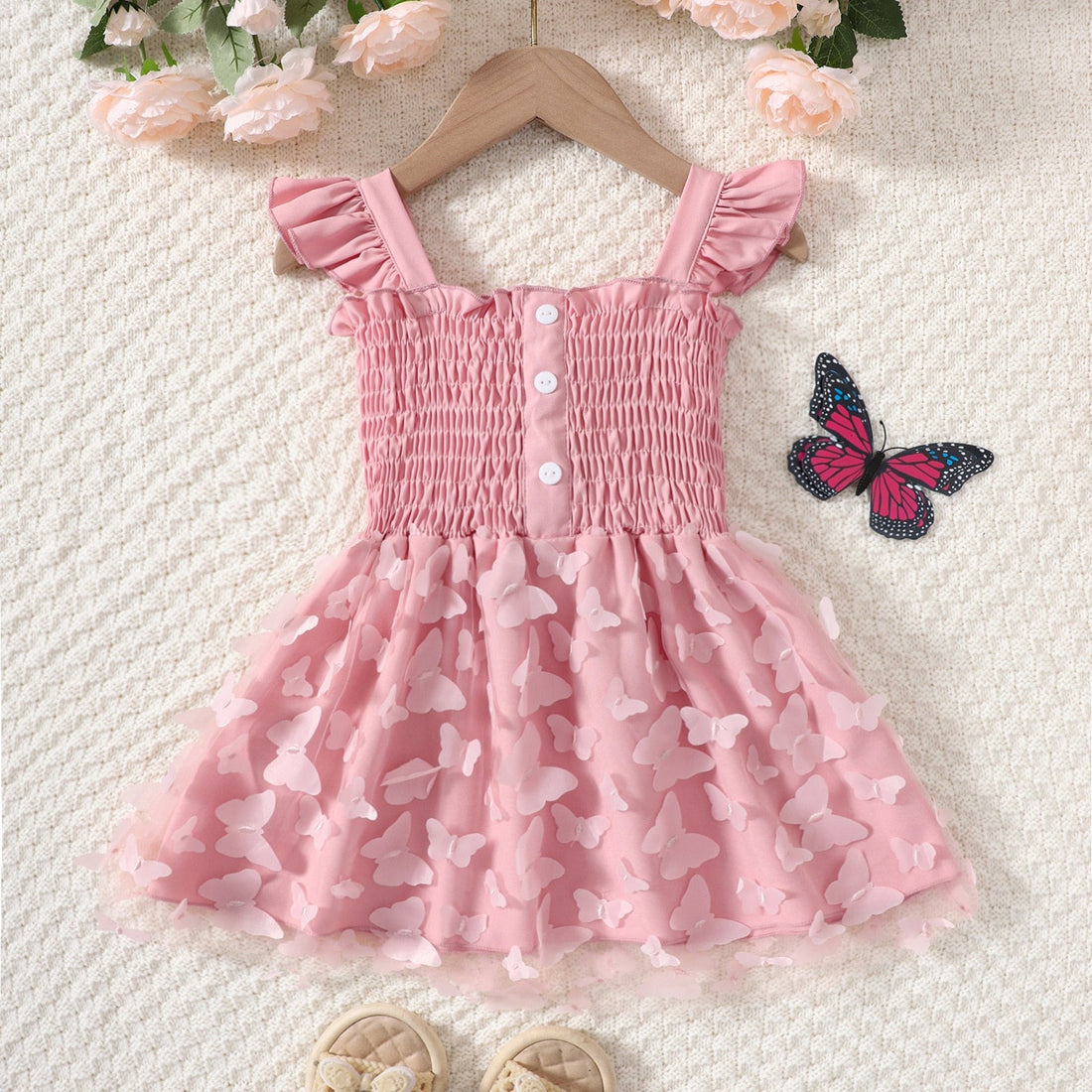 Baby/Kids Girls Butterfly Design Princess Party Dresses childrensterritory