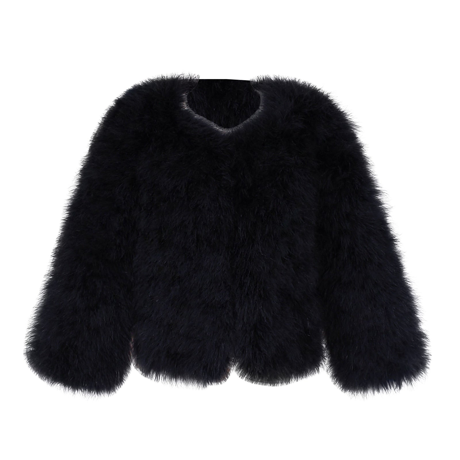 Baby/Kids Girls Fleece Fur Long Sleeve Warm Coat childrensterritory