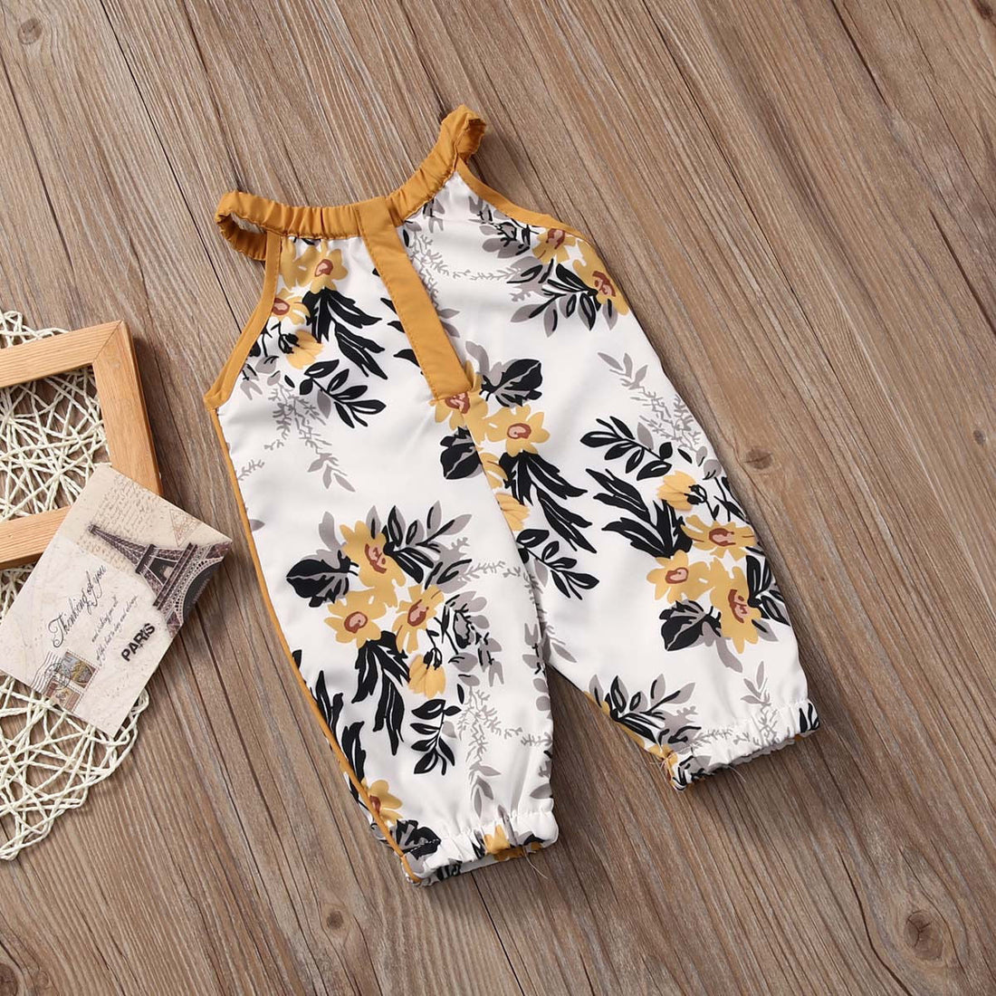 Baby/Kids Girls Floral Sleeveless Romper childrensterritory