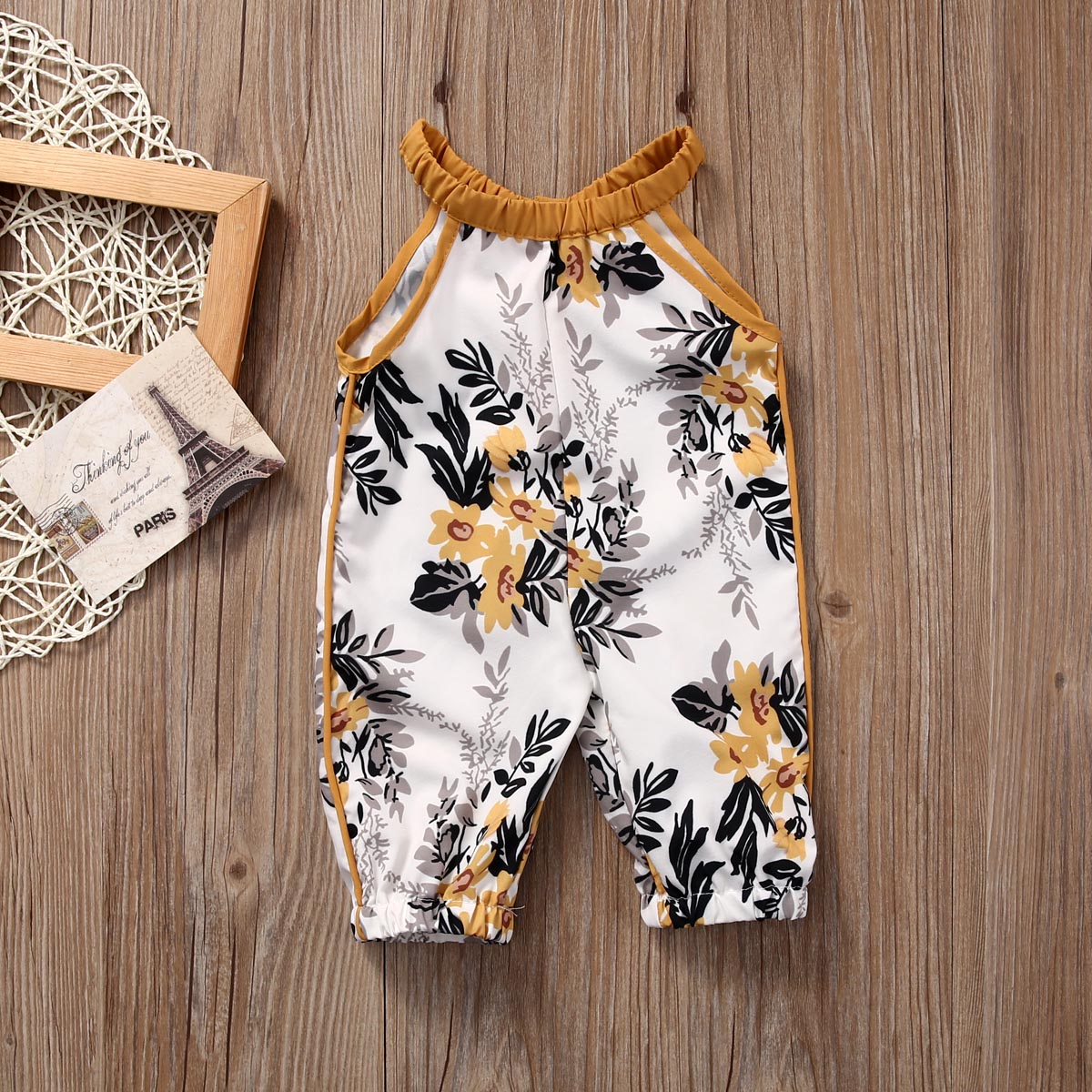Baby/Kids Girls Floral Sleeveless Romper childrensterritory