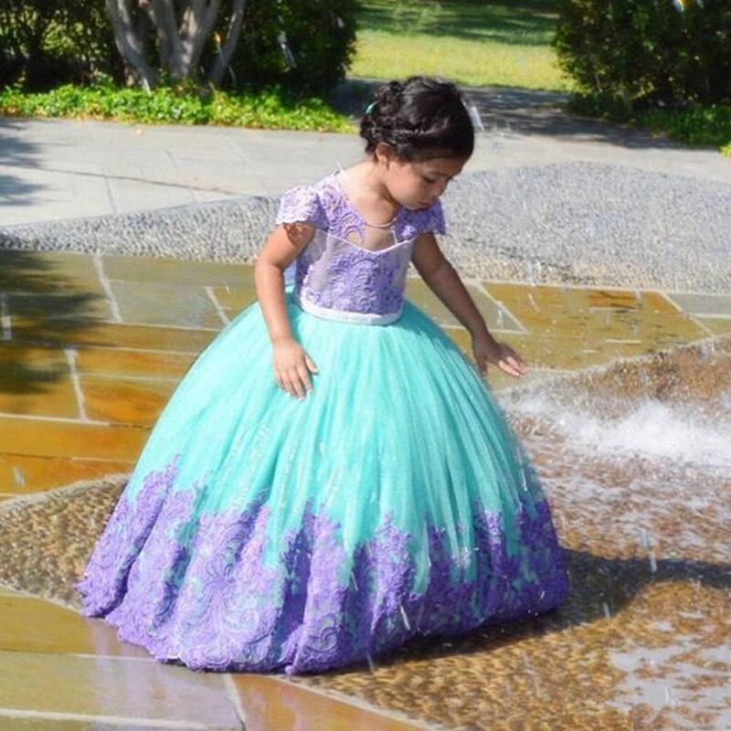 Baby/Kids Girls Flower Lace Tulle Dresses/Ball Gown childrensterritory