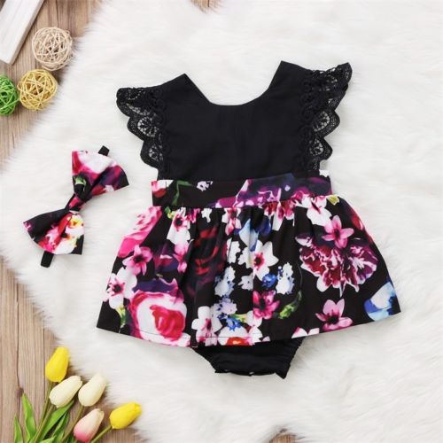Baby/Kids Girls Sleeveless Tutu Floral Party Dress childrensterritory