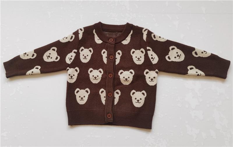 Baby/Kids Unisex Cartoon Bear Knitwear/Cardigan childrensterritory