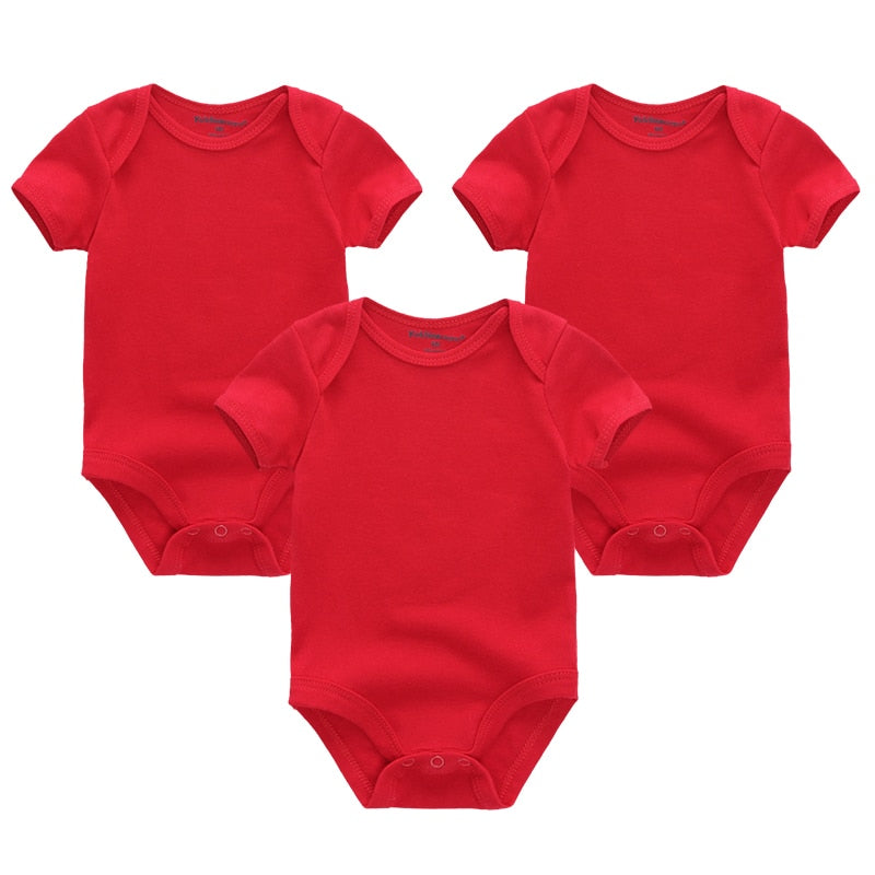 3 Pieces Baby Unisex Cotton Rompers/Jumpsuits childrensterritory