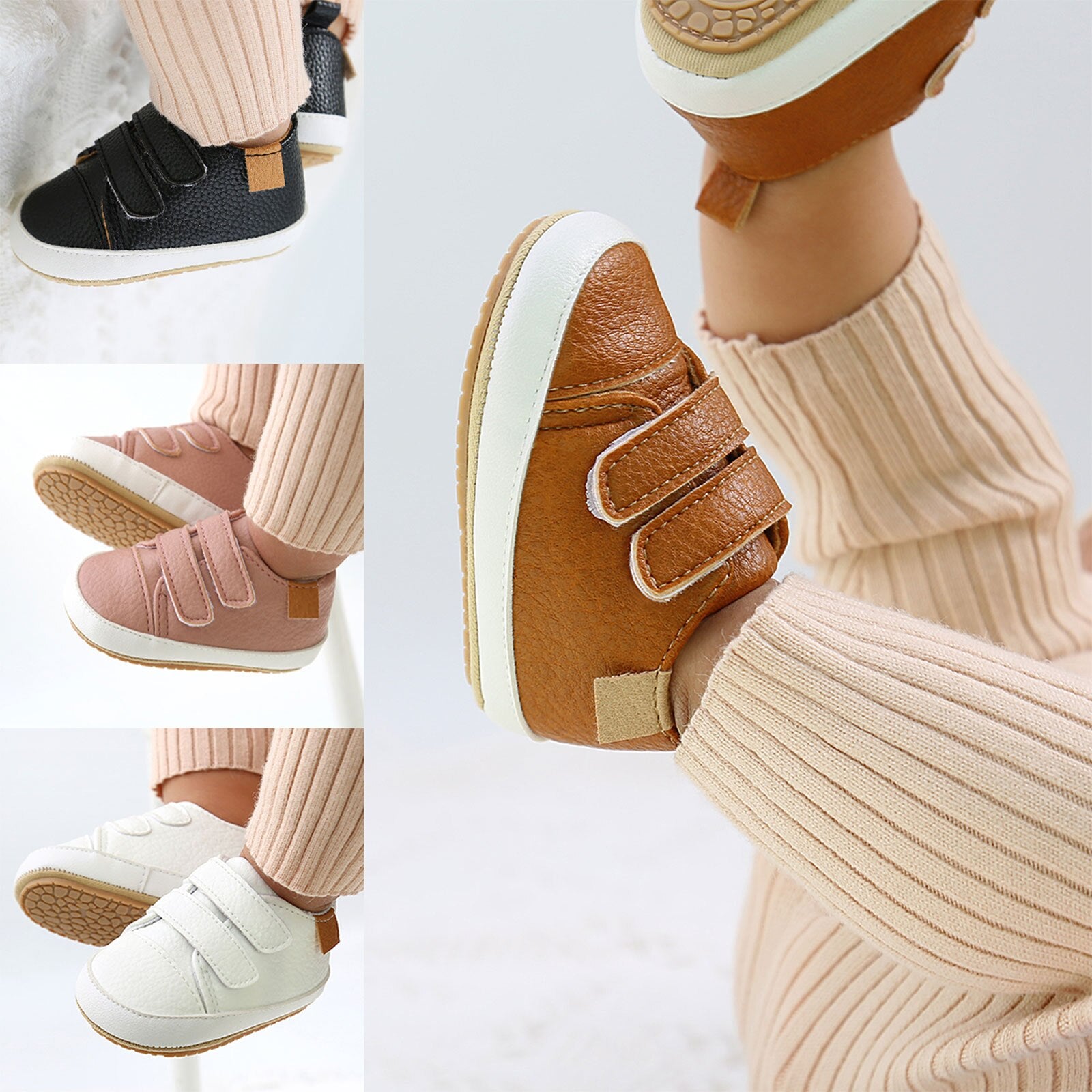 Newborn Girl Boy Soft Buckle Strap Casual Shoes childrensterritory