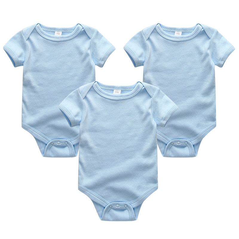 3 Pieces Baby Unisex Cotton Rompers/Jumpsuits childrensterritory