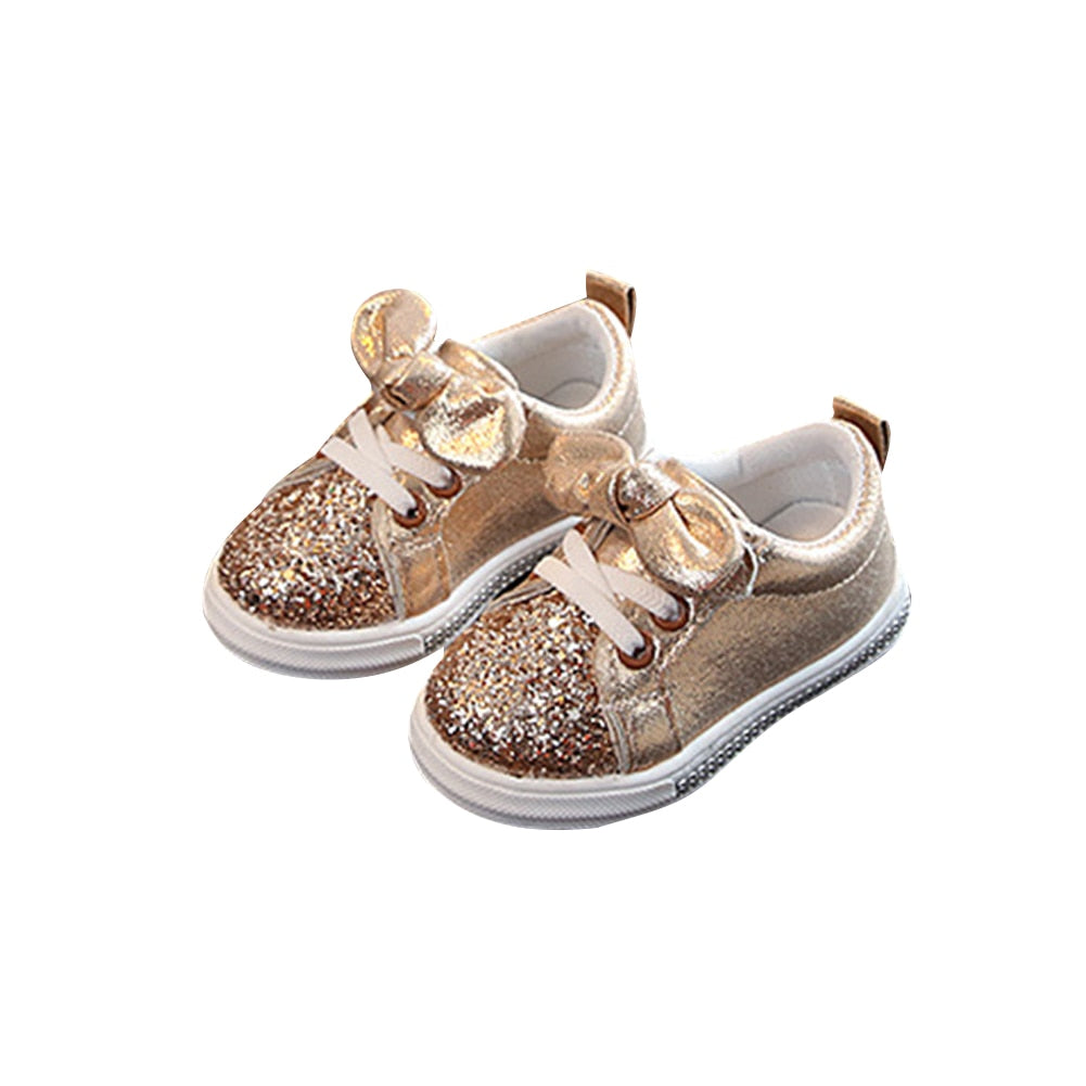 Bowknot Shinny Soft Sole Baby Girl Shoes/Sneakers childrensterritory