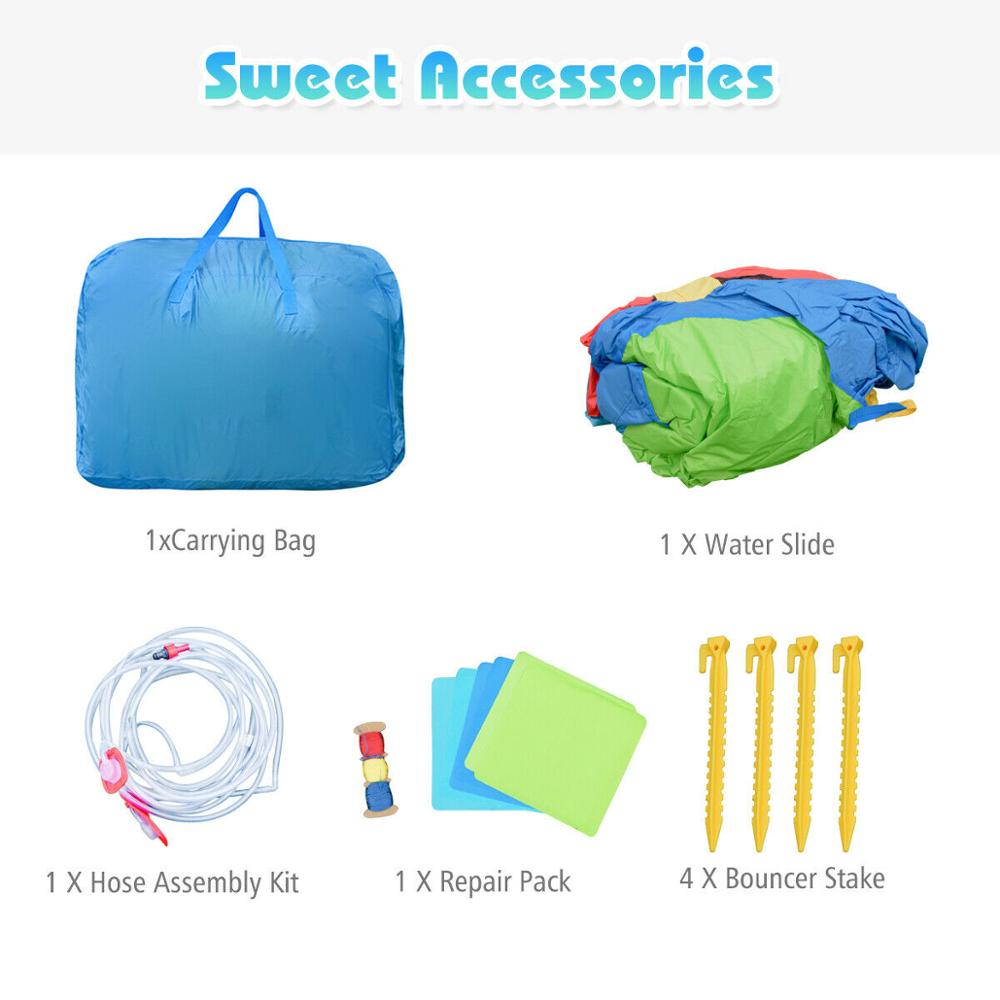 Kids Inflatable Hippo Bounce Slide & Pool w/ Bag childrensterritory
