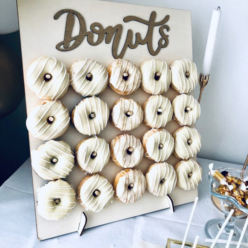 Wooden Donut Wall/Stand for Party Decoration childrensterritory