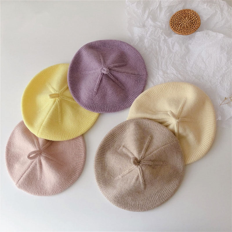 Baby/Kids Girls Warm Vintage Beret | Painter Cap childrensterritory