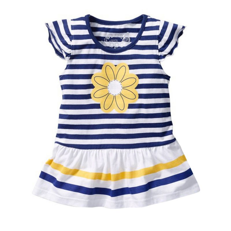 Kids Girls Striped Top and Solid Color Pants Sets for Summer childrensterritory
