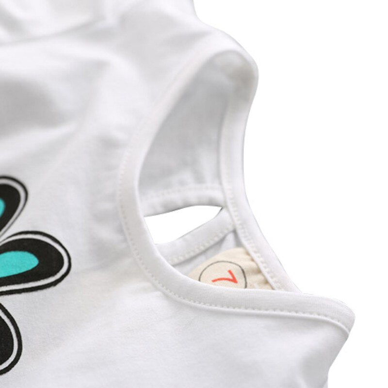 Kids Girls Trendy T-shirt + Pants Set | Summer Clothes childrensterritory