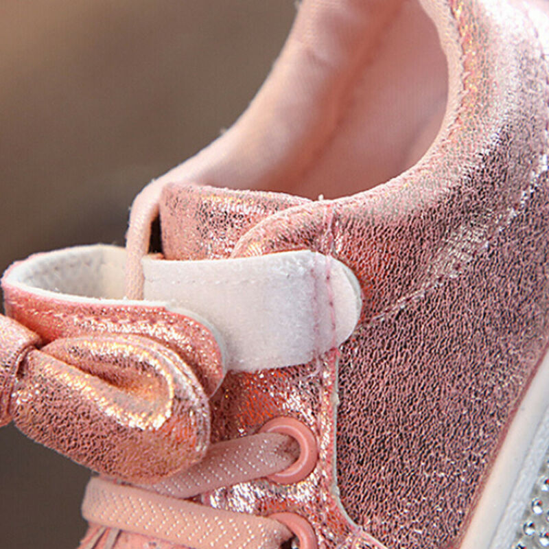 Bowknot Shinny Soft Sole Baby Girl Shoes/Sneakers childrensterritory