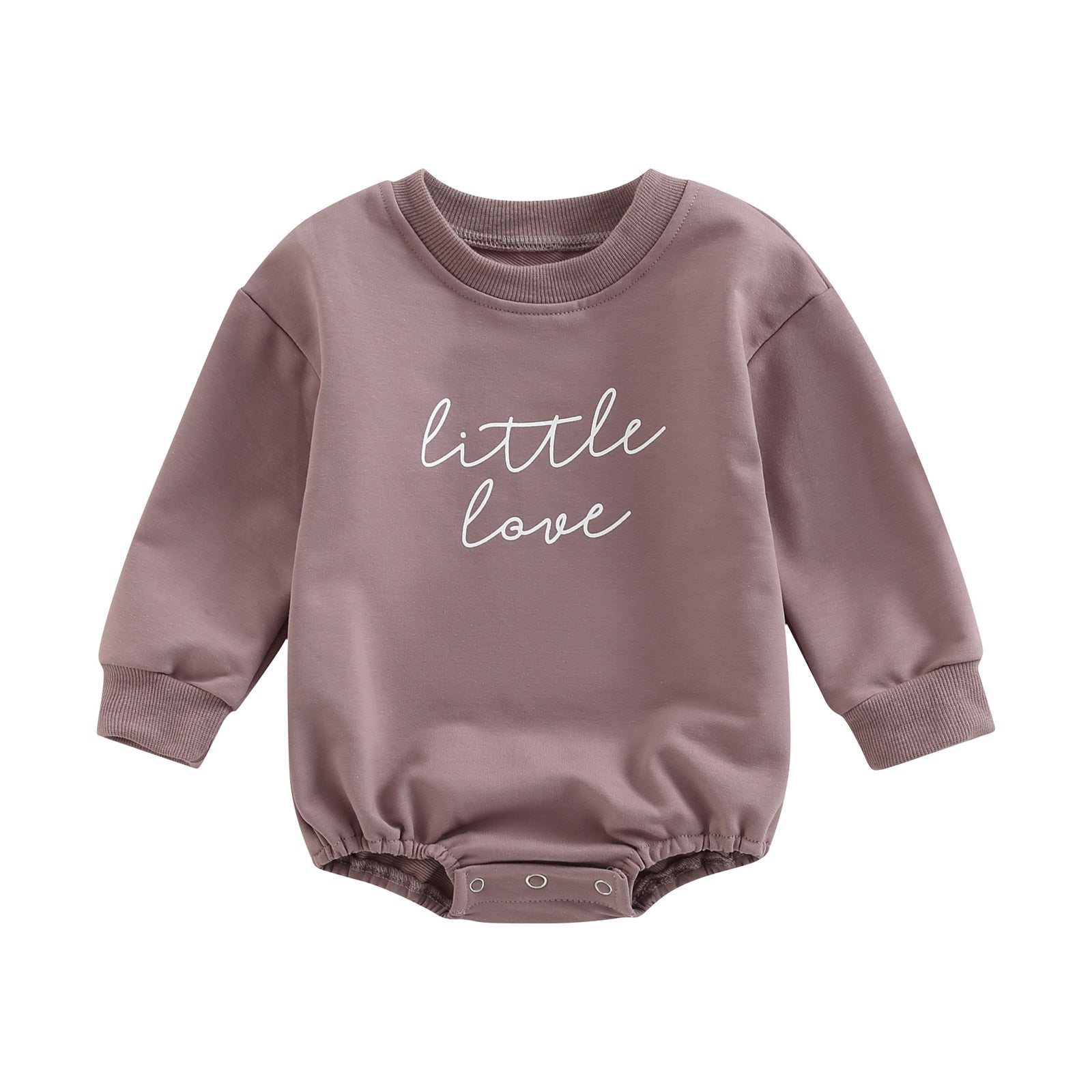 Infant Girl Boy Long Sleeve Letter Printed Bodysuit childrensterritory