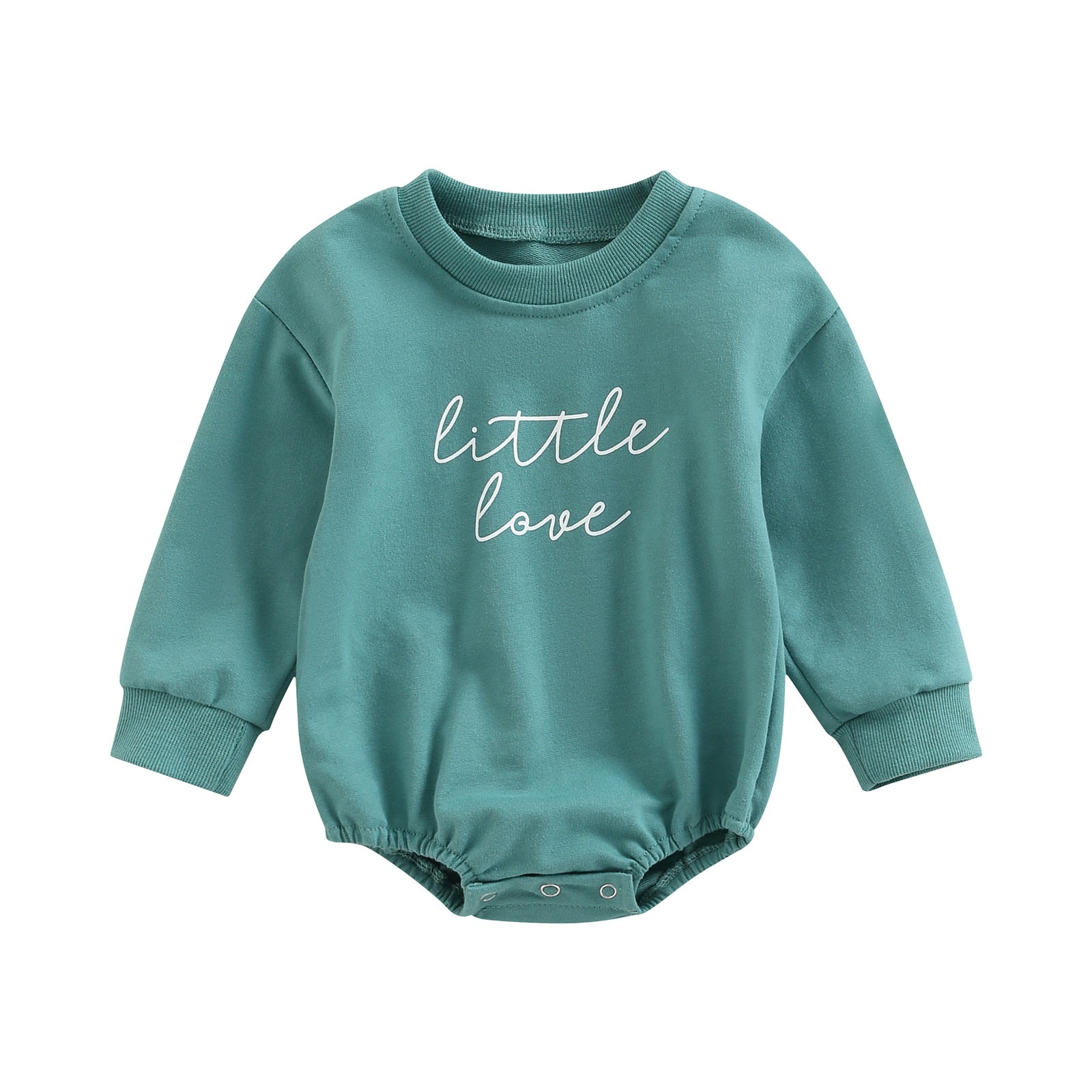 Infant Girl Boy Long Sleeve Letter Printed Bodysuit childrensterritory