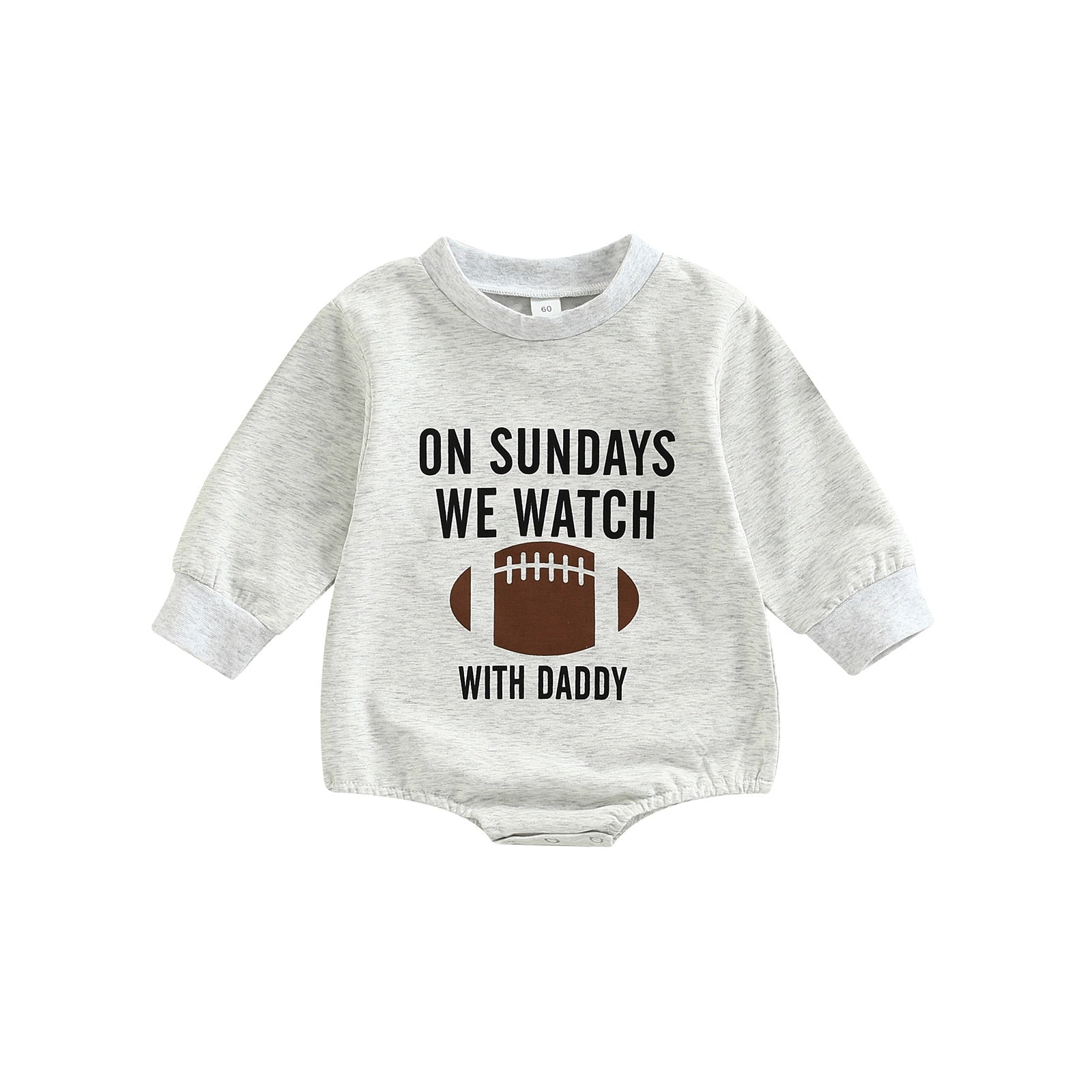 Infant Girls Boys Rugby Letters Print Rompers childrensterritory