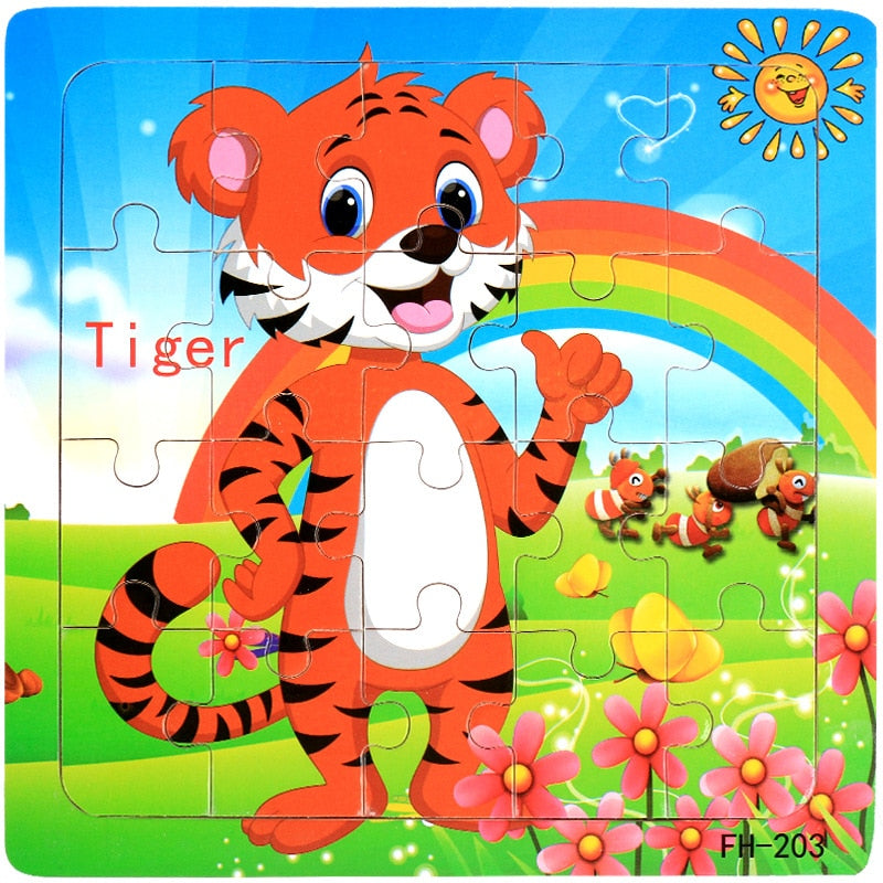 Kids 20 Pieces Wooden Jigsaw Puzzles/Educational Toys childrensterritory