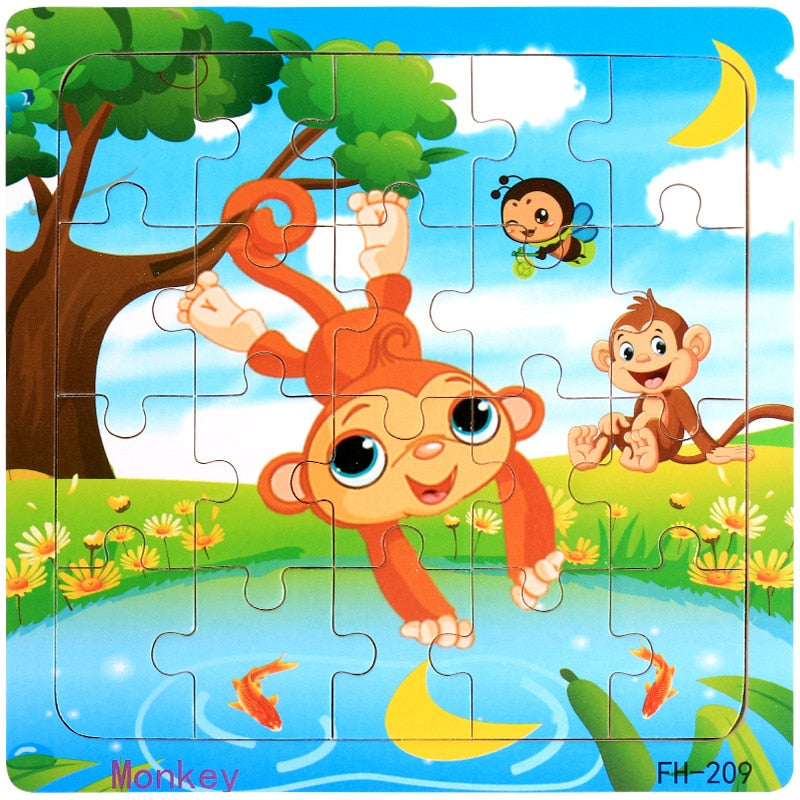 Kids 20 Pieces Wooden Jigsaw Puzzles/Educational Toys childrensterritory