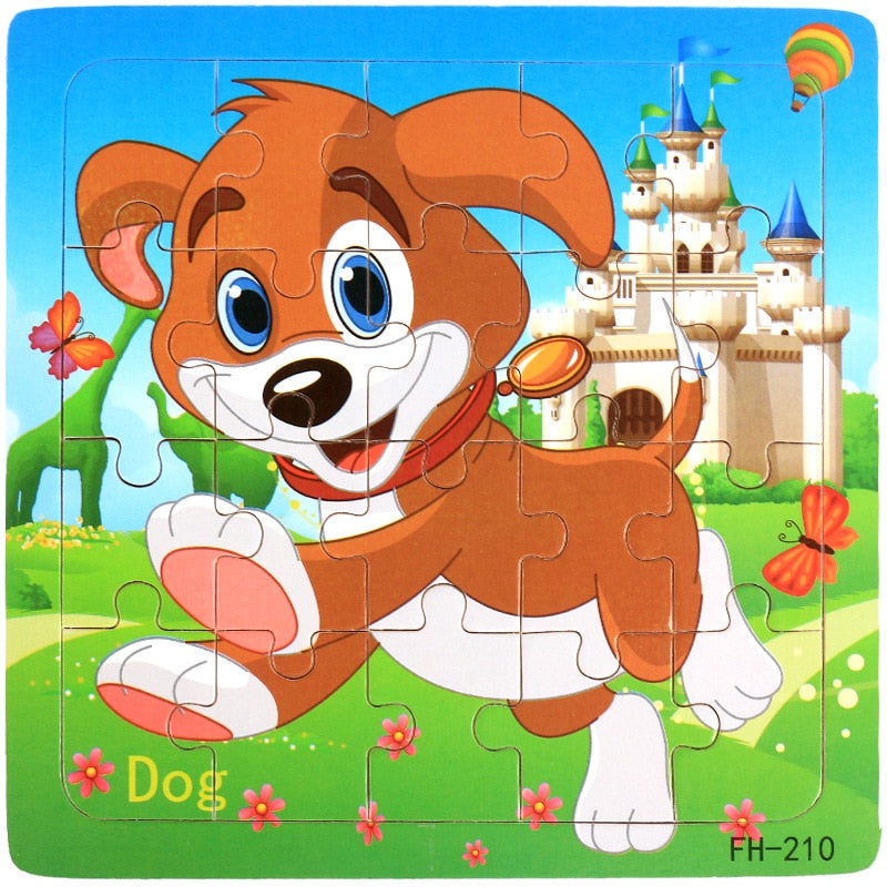 Kids 20 Pieces Wooden Jigsaw Puzzles/Educational Toys childrensterritory