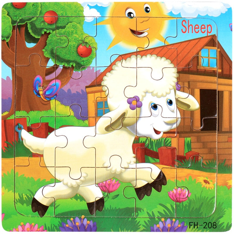 Kids 20 Pieces Wooden Jigsaw Puzzles/Educational Toys childrensterritory