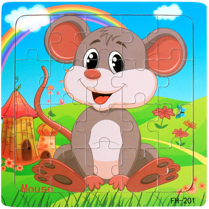 Kids 20 Pieces Wooden Jigsaw Puzzles/Educational Toys childrensterritory