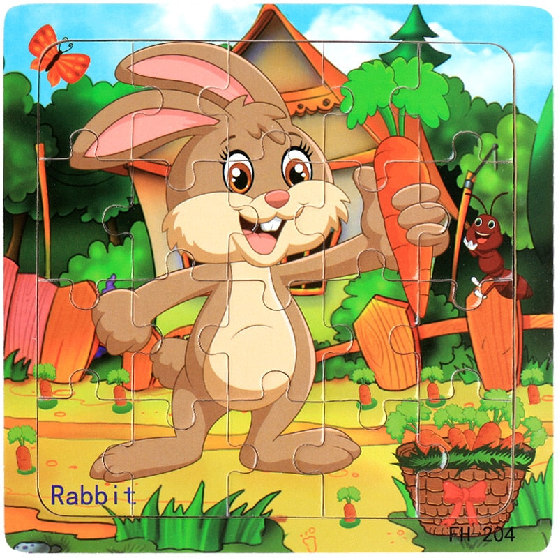 Kids 20 Pieces Wooden Jigsaw Puzzles/Educational Toys childrensterritory