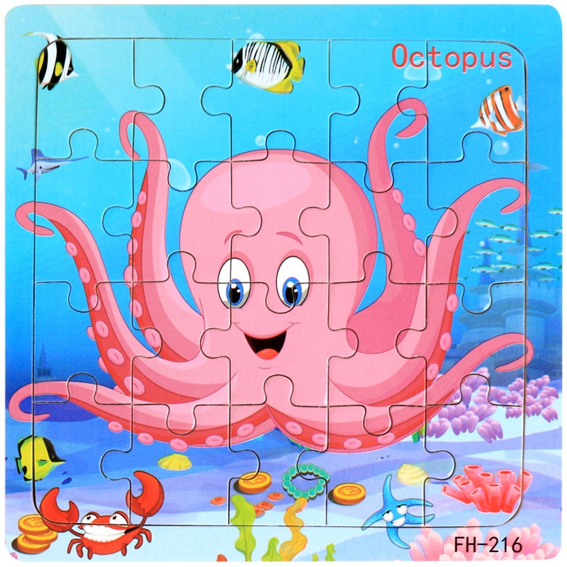 Kids 20 Pieces Wooden Jigsaw Puzzles/Educational Toys childrensterritory