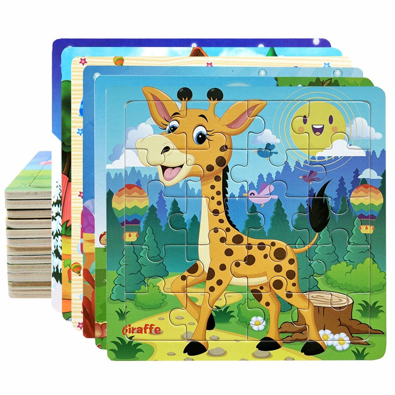 Kids 20 Pieces Wooden Jigsaw Puzzles/Educational Toys childrensterritory