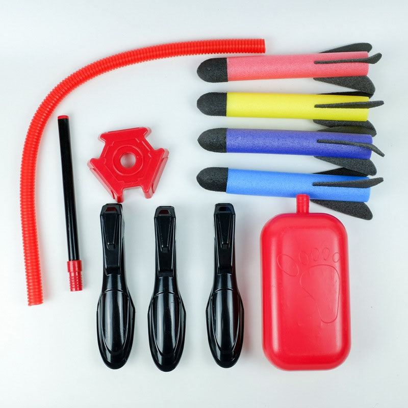 Kids Air Pressed Stomp Foam Rocket Launcher Toy childrensterritory