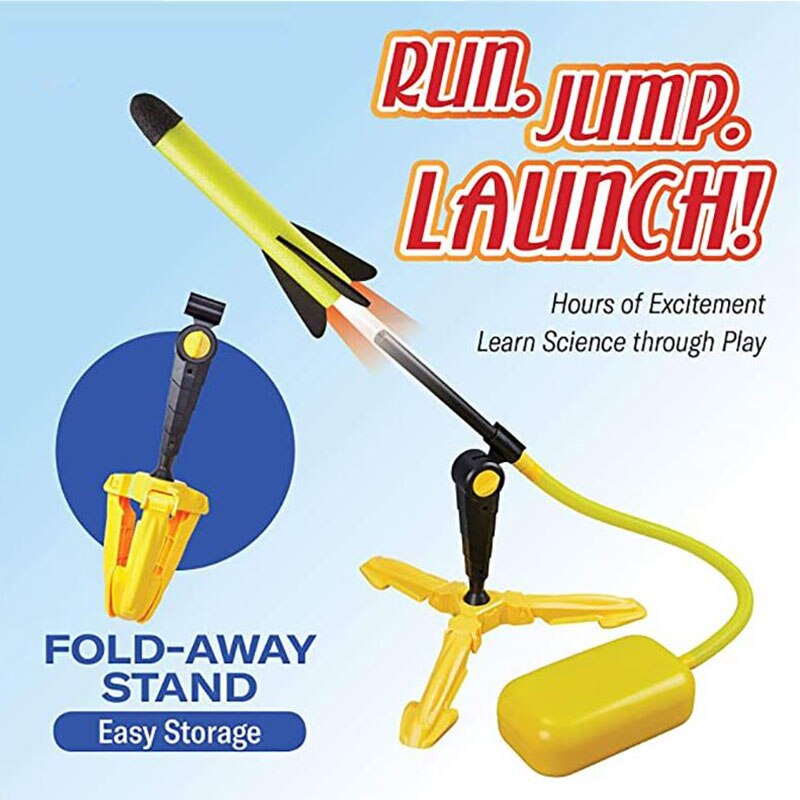 Kids Air Pressed Stomp Foam Rocket Launcher Toy childrensterritory