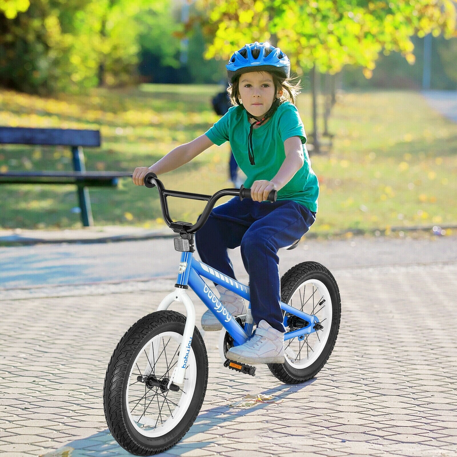 Kids Bicycle w/ Training Wheels for 5-8 Y Old childrensterritory
