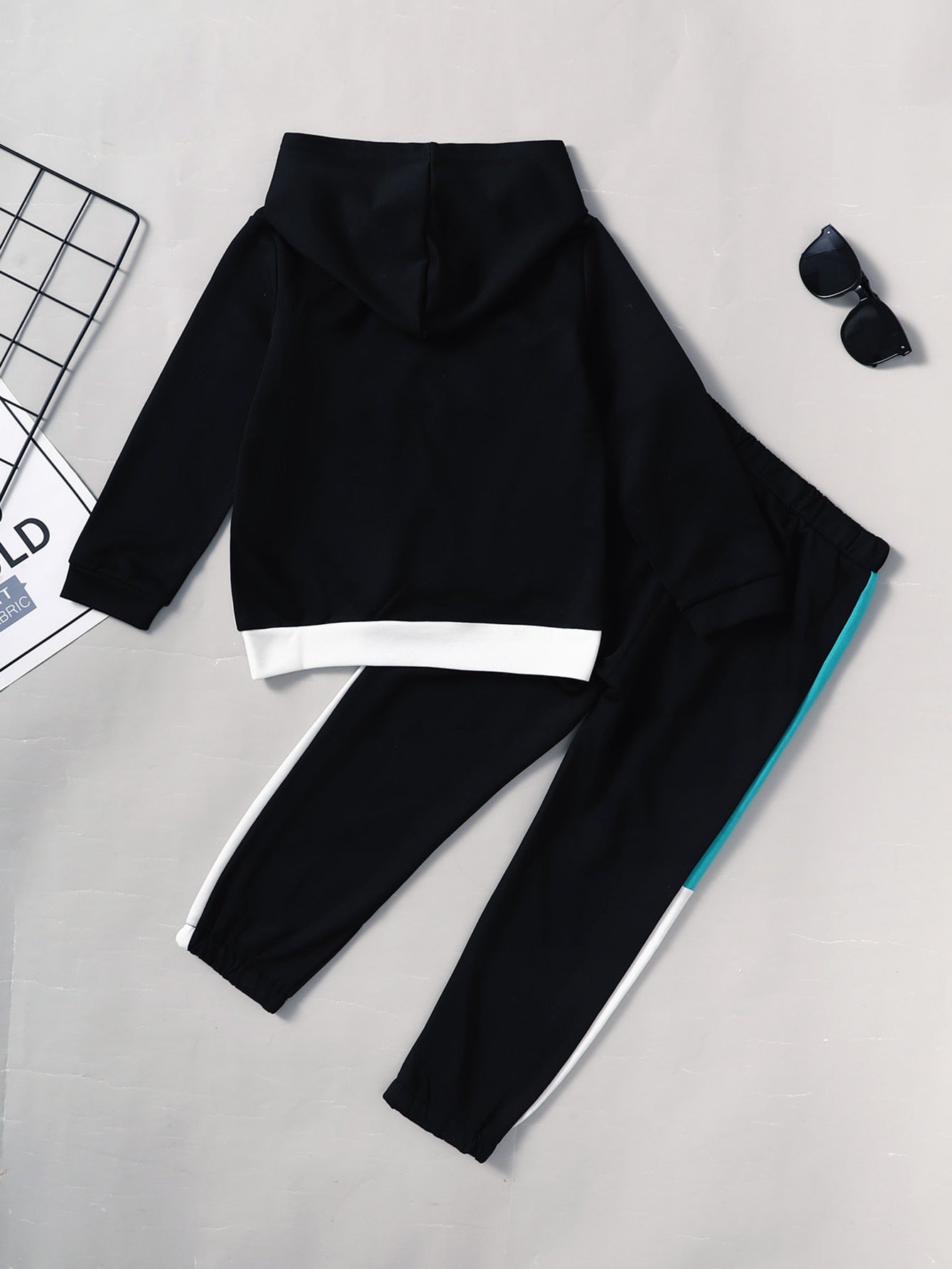 Kids Boys Blocking Hoodie with Pant Suit childrensterritory