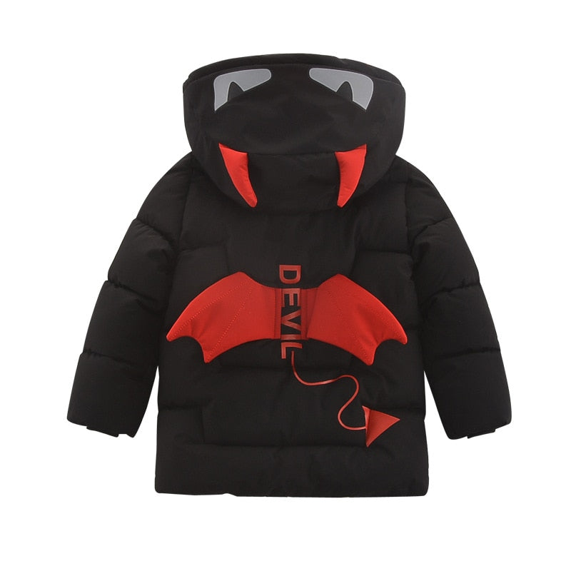 Kids Boys Cotton-padded Cartoon Monster Jacket childrensterritory