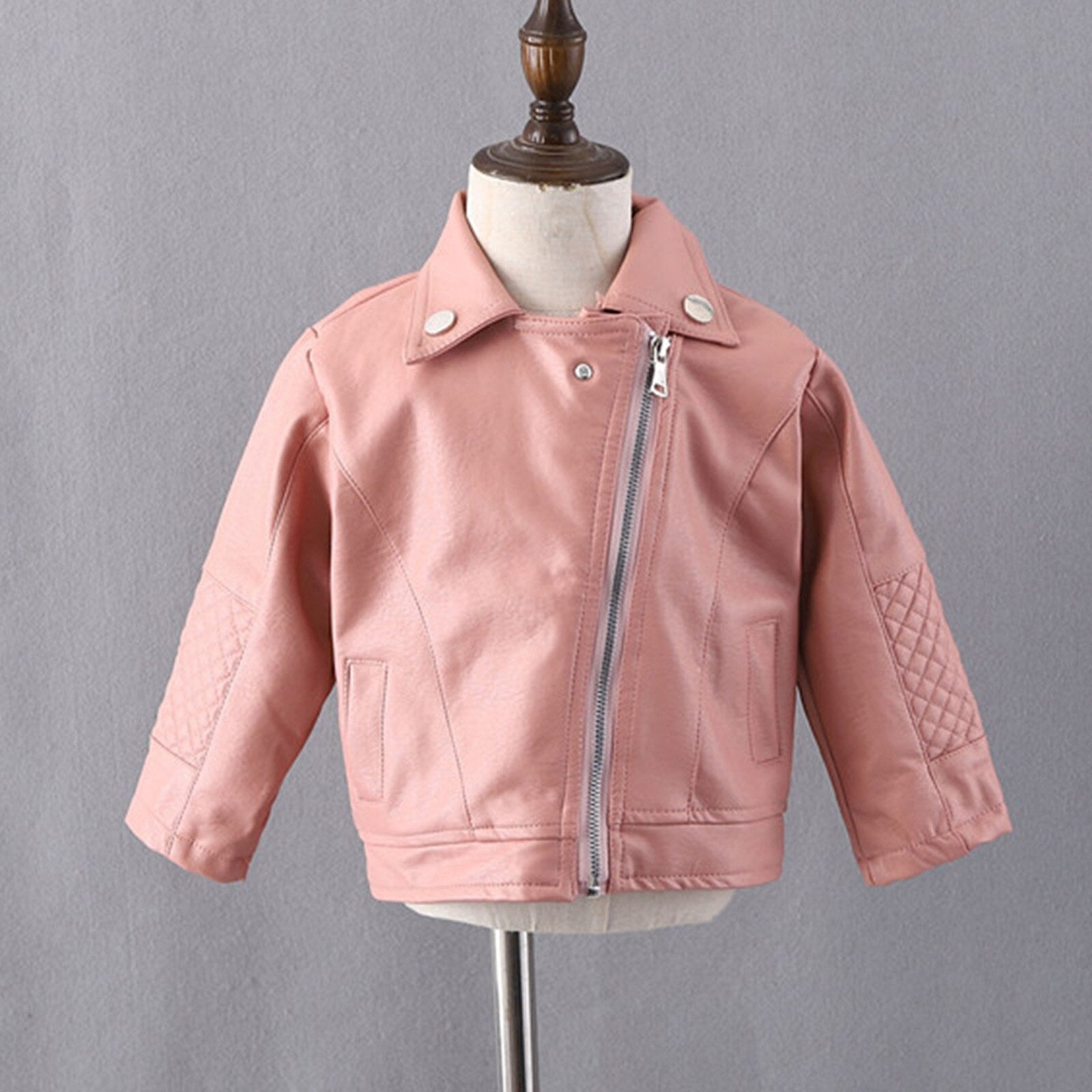 Kids Boys/Girls Stylish Short Leather Jacket/Coat childrensterritory