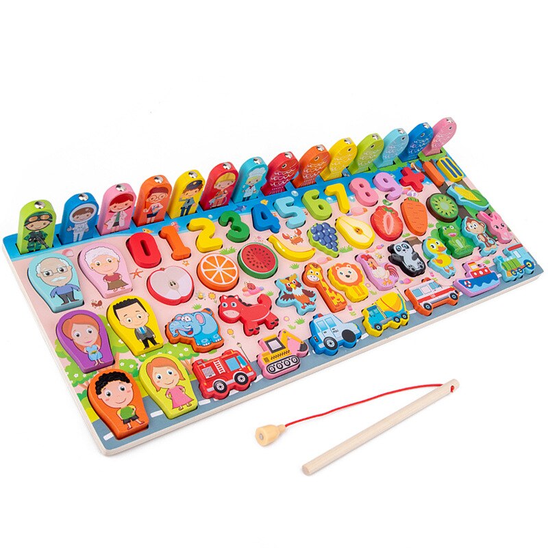 Kids Busy Board/Montessori Wooden Math Puzzle Toys childrensterritory