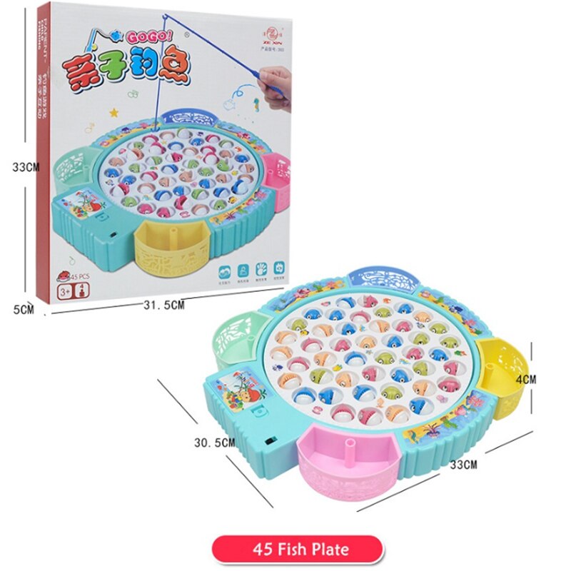 Kids Electric & Musical Rotating Fishing Game childrensterritory